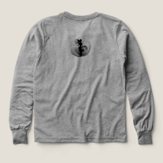 Mystic Woman in Motion – Elegant Silhouette (デザイン背面)