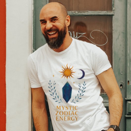 Mystic Zodiac Energy Crystal Design | Celestial Su Tシャツ