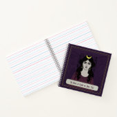 Mystical 8.5x8.5" Witch's Book of Spells Notebook ノートブック (内部)