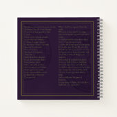 Mystical 8.5x8.5" Witch's Book of Spells Notebook ノートブック (裏面)