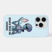 Mystical Alien Phone Case iPhoneケース (裏面横)