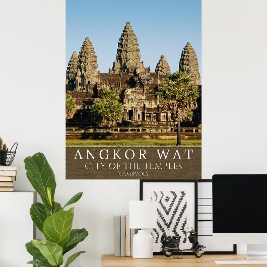 Mystical Angkor Temples – Cambodia ポスター (ホームオフィス)