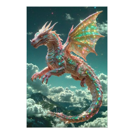 *~*  Mystical  AP88 Fantasy  Dragon  Wall Art 22 フォトプリント (正面)
