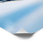 Mystical Arctic Wolf & Aurora Borealis Double Expo ポスター (コーナー)