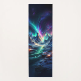 Mystical Aurora Mountain Yoga Mat – Fantasy Nature ヨガマット