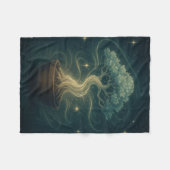 Mystical Bonsai Spirit Throw Blanket – Enchanted  フリースブランケット (正面(横))