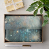 Mystical Cat Among the Blooms Whimsical Decoupage  薄葉紙 (ギフト)