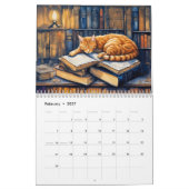 Mystical Cat Cities Art Nouveau-Inspired Calendar カレンダー (2月 2027)