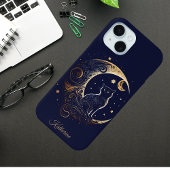 Mystical Cat Moon - Personalized Celestial Gift Case-Mate iPhoneケース