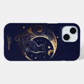 Mystical Cat Moon - Personalized Celestial Gift Case-Mate iPhoneケース (裏面 (横))