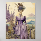 Mystical Celestial Art Poster | Boho Witchy ポスター (正面)