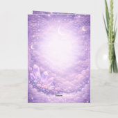 Mystical Celestial Cat Moon Galaxy Fantasy Magical カード (裏面)