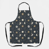 Mystical Celestial Moon Pattern エプロン (正面)