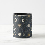 Mystical Celestial Moon Pattern マグカップ (中央)