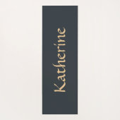 Mystical Celestial Moon Pattern Custom Name ヨガマット (裏面)