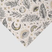 Mystical Celestial Moon Stars Pattern 薄葉紙 (詳細)