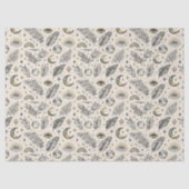 Mystical Celestial Moon Stars Pattern 薄葉紙 (正面)