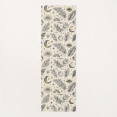 Mystical Celestial Moon Stars Pattern Custom Name ヨガマット (正面)