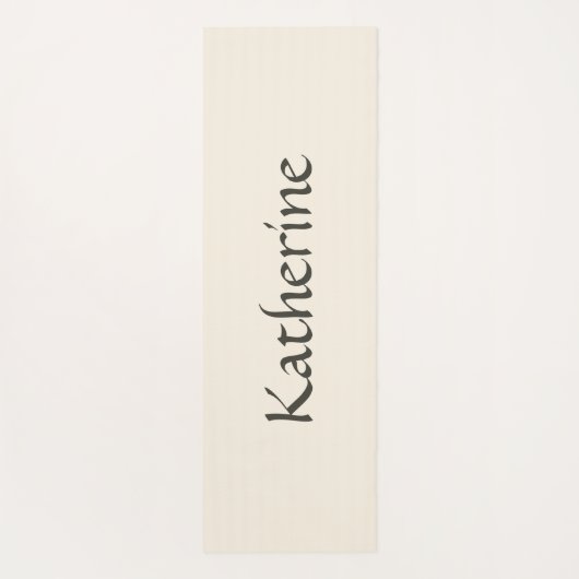 Mystical Celestial Moon Stars Pattern Custom Name ヨガマット (裏面)