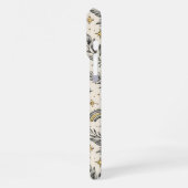 Mystical Celestial Moon Stars Pattern iPhoneケース (左側面)