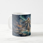 Mystical Celestial Sorceress Mug – Golden Fantasy  コーヒーマグカップ (正面左)