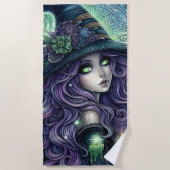 Mystical Celestial Witch ビーチタオル (正面)