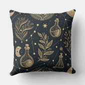 Mystical Celestial Witchcraft - Gold Botanical クッション (裏面)