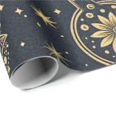 Mystical Celestial Witchcraft - Gold Botanical (2) ラッピングペーパー (ロールコーナー)