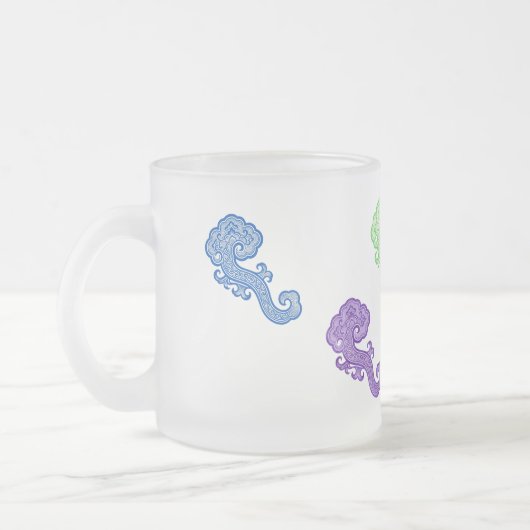 Mystical Cloud Creature Mug フロストグラスマグカップ (左)