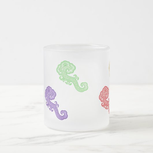 Mystical Cloud Creature Mug フロストグラスマグカップ (中央)