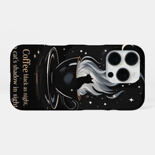  Mystical Coffee Cat iPhoneケース (裏面横)