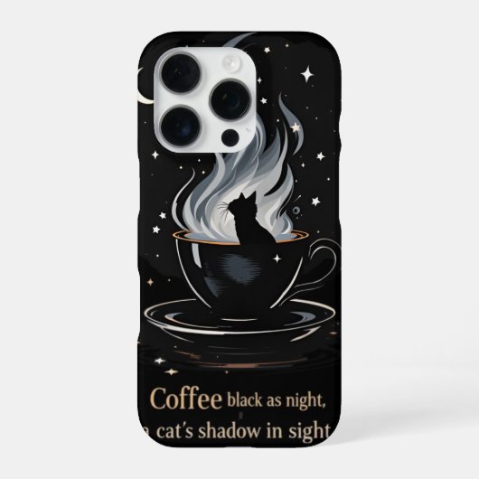 Mystical Coffee Cat iPhoneケース (裏面)