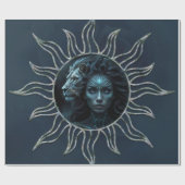 Mystical connection,  mystical woman and the lion. ラッピングペーパー (フラット)