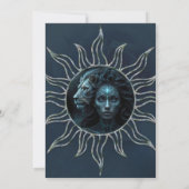 Mystical connection,  mystical woman and the lion. 招待状 (裏面)