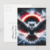 Mystical Cosmic Celestial Owl シーズンポストカード (正面/裏面)