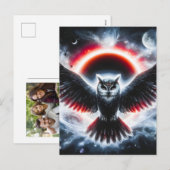 Mystical Cosmic Celestial Owl シーズンポストカード (正面/裏面)