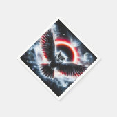 Mystical Cosmic Celestial Owl スタンダードカクテルナプキン (角)