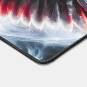 Mystical Cosmic Celestial Owl デスクマット (コーナー)