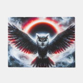 Mystical Cosmic Celestial Owl ドアマット (正面)