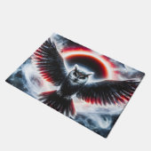 Mystical Cosmic Celestial Owl ドアマット (アングル)