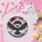 Mystical Cosmic Celestial Owl ペーパープレート (パーティー)