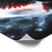 Mystical Cosmic Celestial Owl ポスター (角)