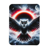 Mystical Cosmic Celestial Owl マグネット (縦)