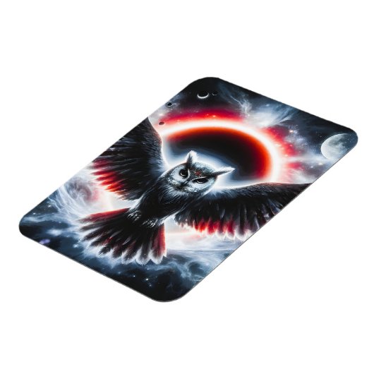 Mystical Cosmic Celestial Owl マグネット (左側)