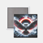 Mystical Cosmic Celestial Owl マグネット (正面/裏面)