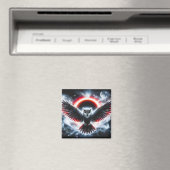 Mystical Cosmic Celestial Owl マグネット (インサイチュ (食洗機))