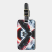 Mystical Cosmic Celestial Owl ラゲッジタグ (正面縦)