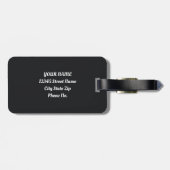 Mystical Cosmic Celestial Owl ラゲッジタグ (裏面横)