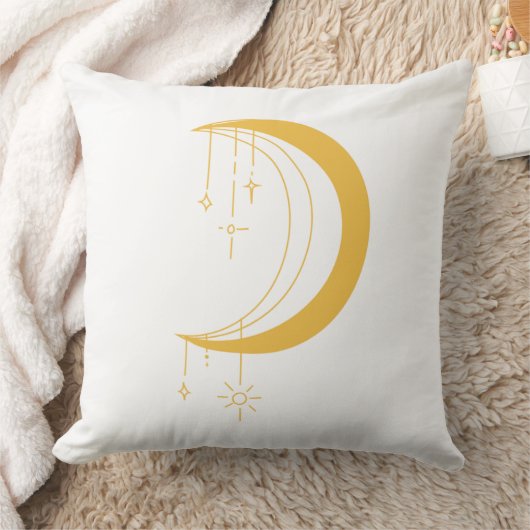 Mystical Crescent Moon Ramadan Pillow クッション (ブランケット)