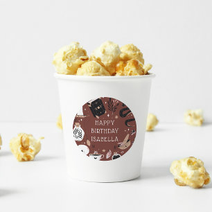 Mystical Crystal Fortune Teller Birthday Party ラウンドシール